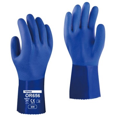 TOWA-Găng tay công nghiệp hóa dầu PVC Towa OR656